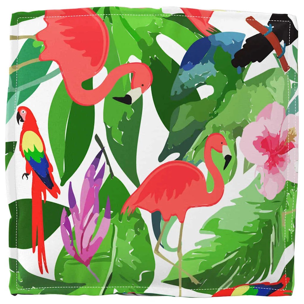 Almofadas de Palete para Assento 6 pcs Tropical Jungle 40x40x8 cm Teci