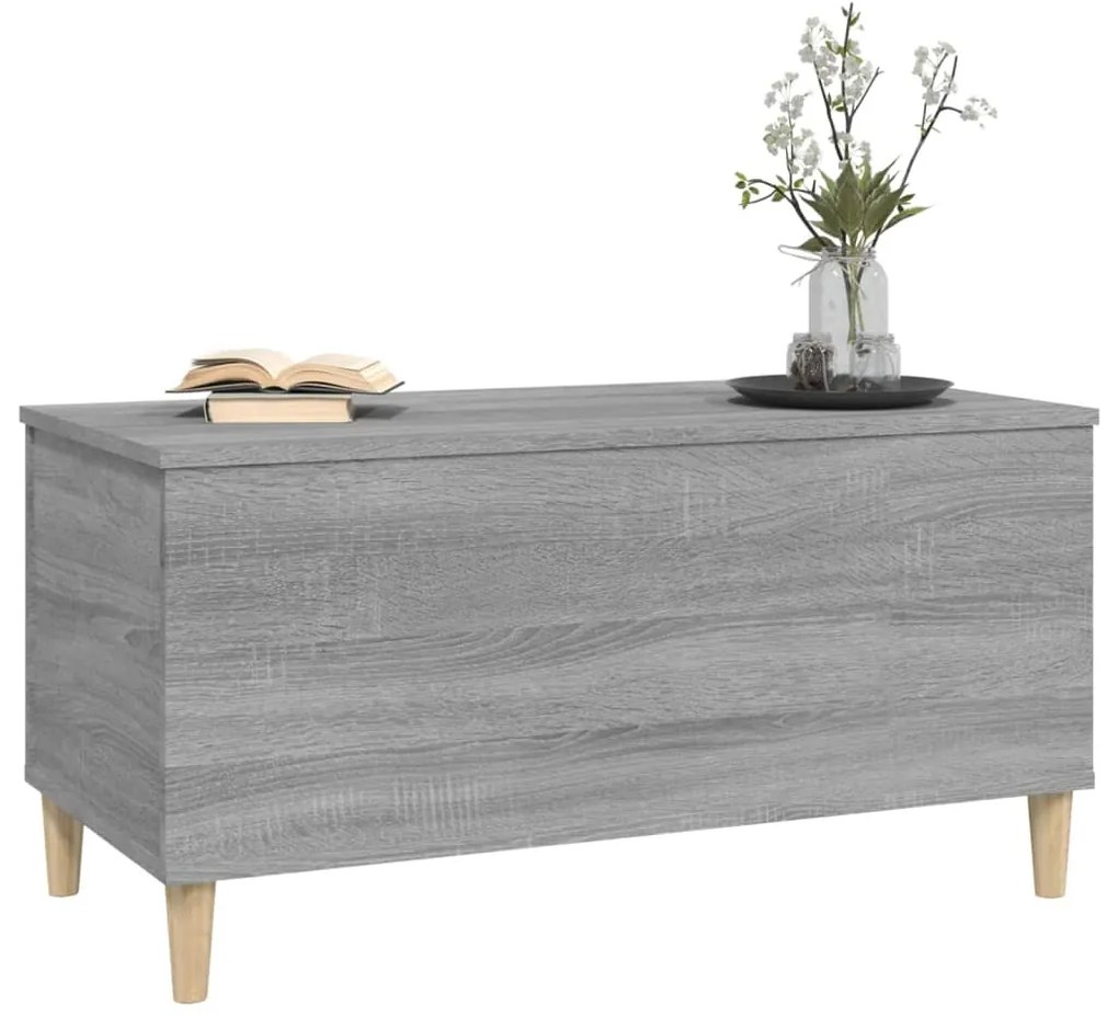 Mesa de centro 90x44,5x45 cm derivados de madeira cinza sonoma