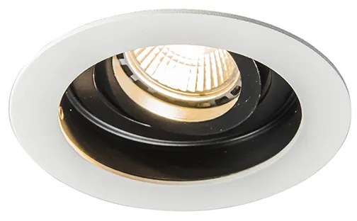 LED Foco embutido inteligente branco com aço Incl. Wifi GU10 - Rondoo Moderno