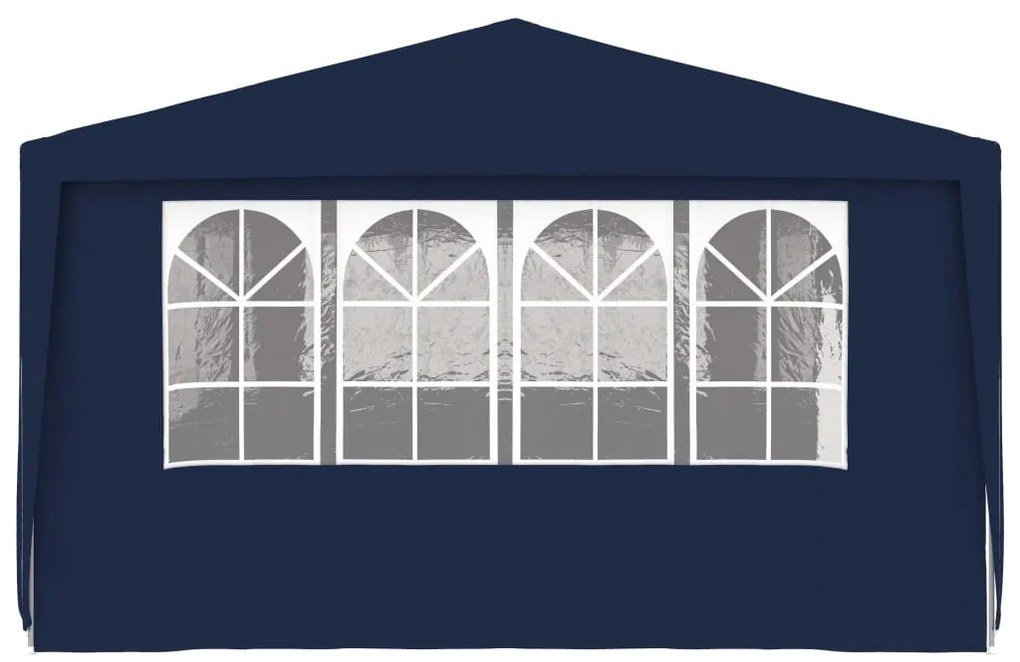 Tenda festas profissional c/ paredes laterais 4x9m 90g/m² azul