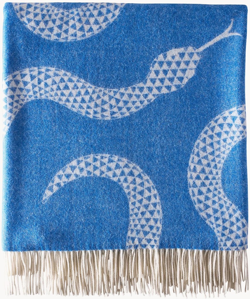 Manta em lã de merino artesanal Eden