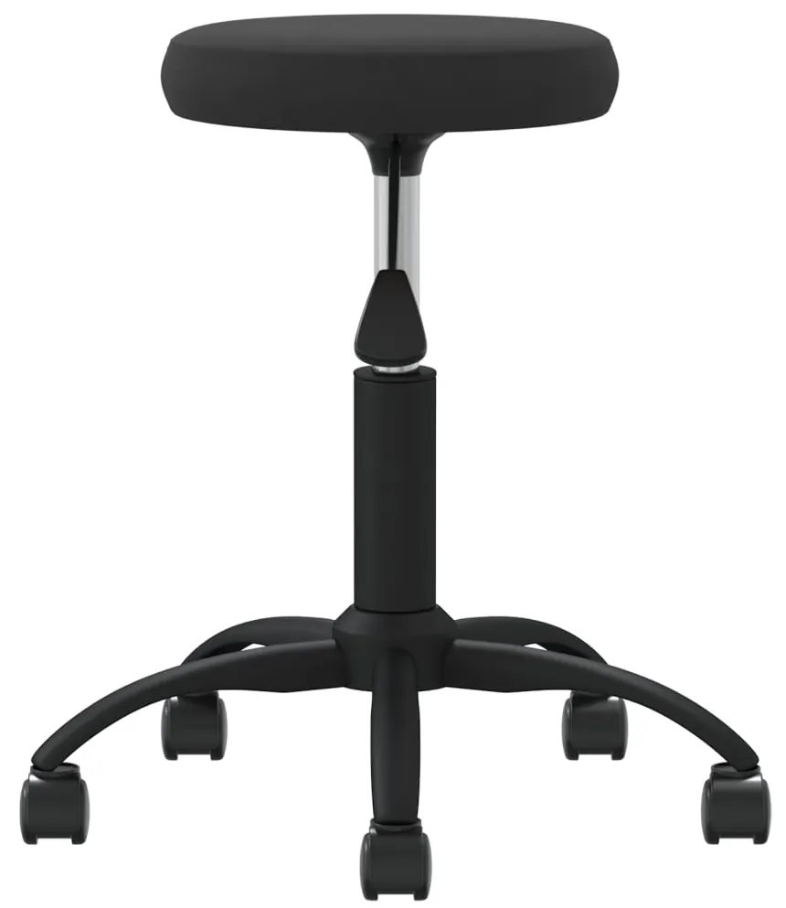 Cadeira de escritório giratória veludo preto