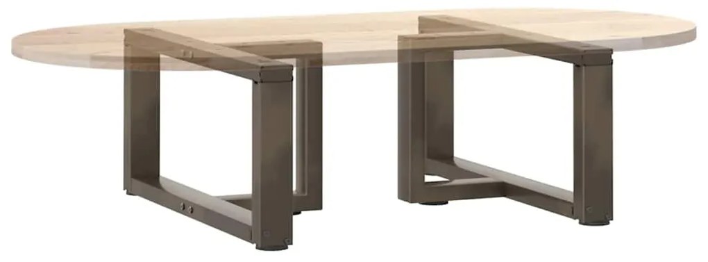 Pés para mesa de centro em forma de T, 2 peças, preto, 60x25x(30-31) c