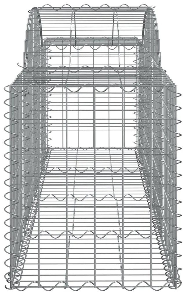 Cestos gabião arqueados 10pcs 200x50x60/80 cm ferro galvanizado