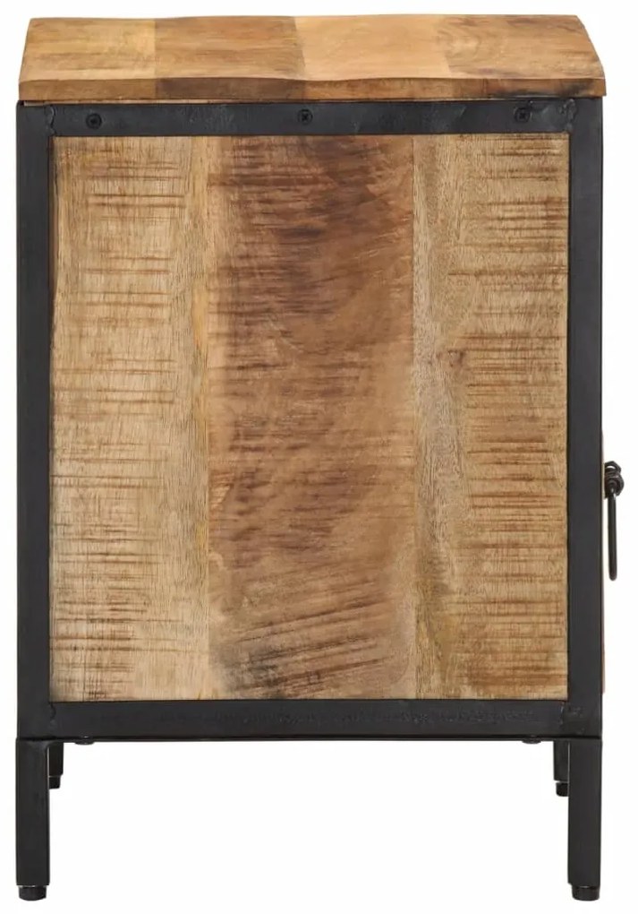 Mesa de cabeceira 40x35x50 cm madeira de mangueira maciça