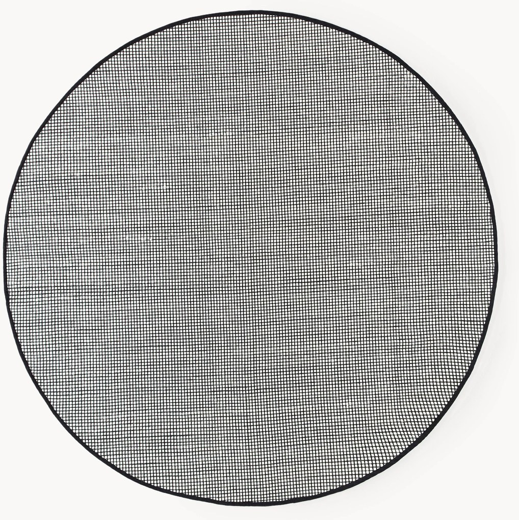 Tapete redondo de lã artesanal Amaro