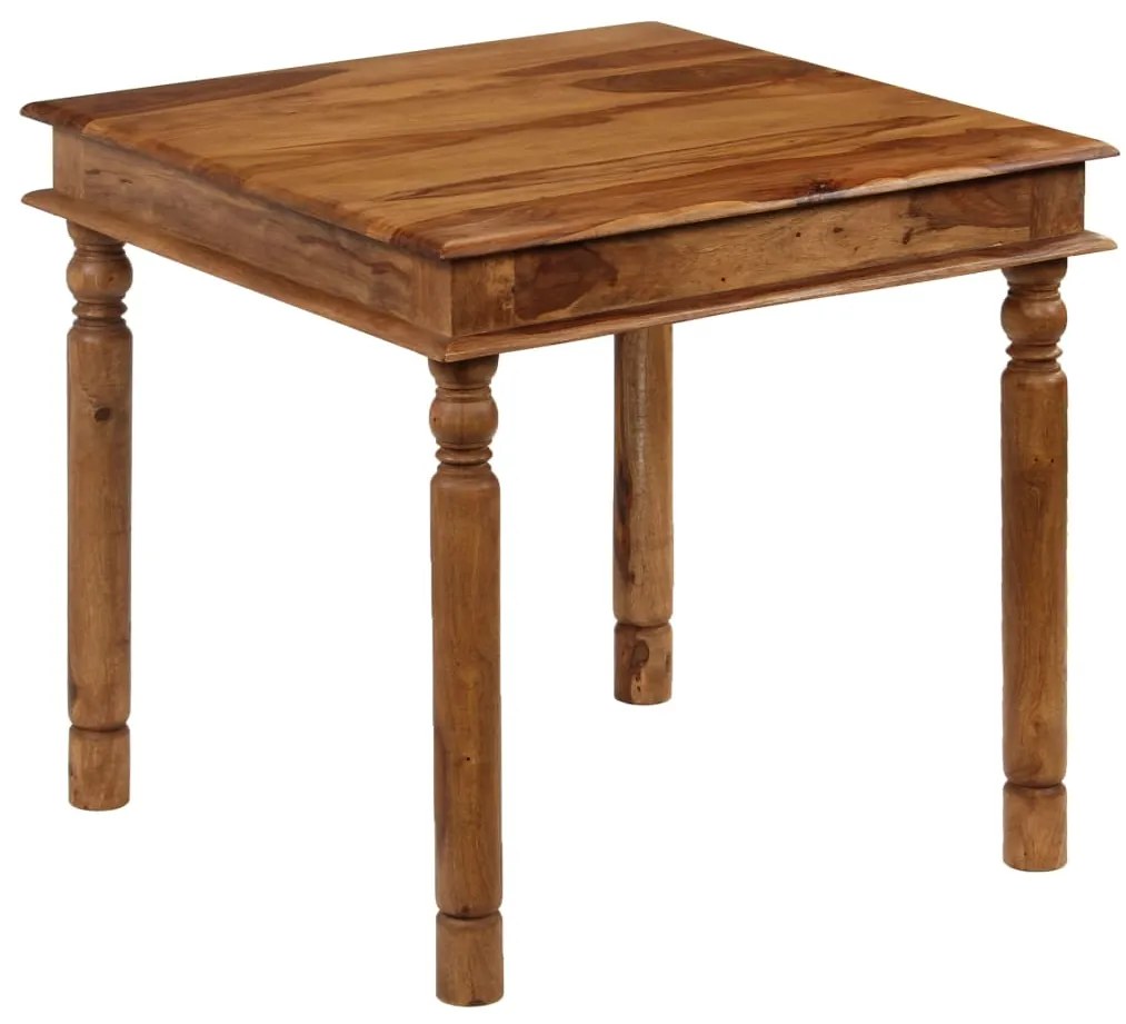 vidaXL Mesa de jantar em madeira de acácia maciça 80x80x77 cm