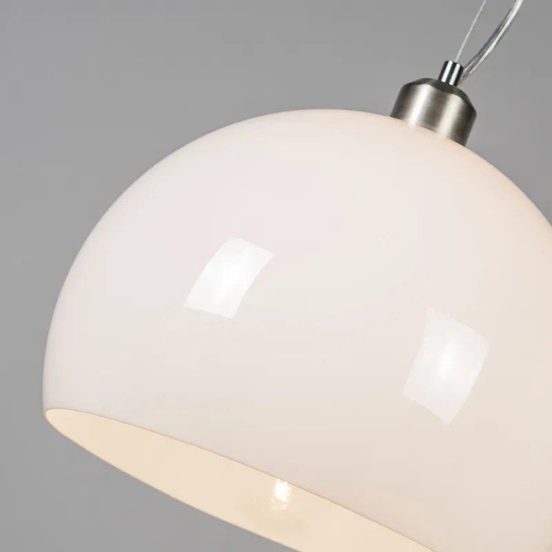 Candeeiro de suspensão redondo moderno branco opaco - Globe Moderno,Retro