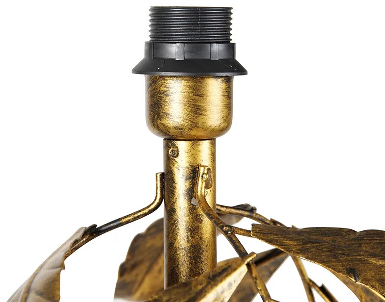 Candeeiro de pé vintage ouro antigo 30 cm sem abajur - Linden Clássico / Antigo