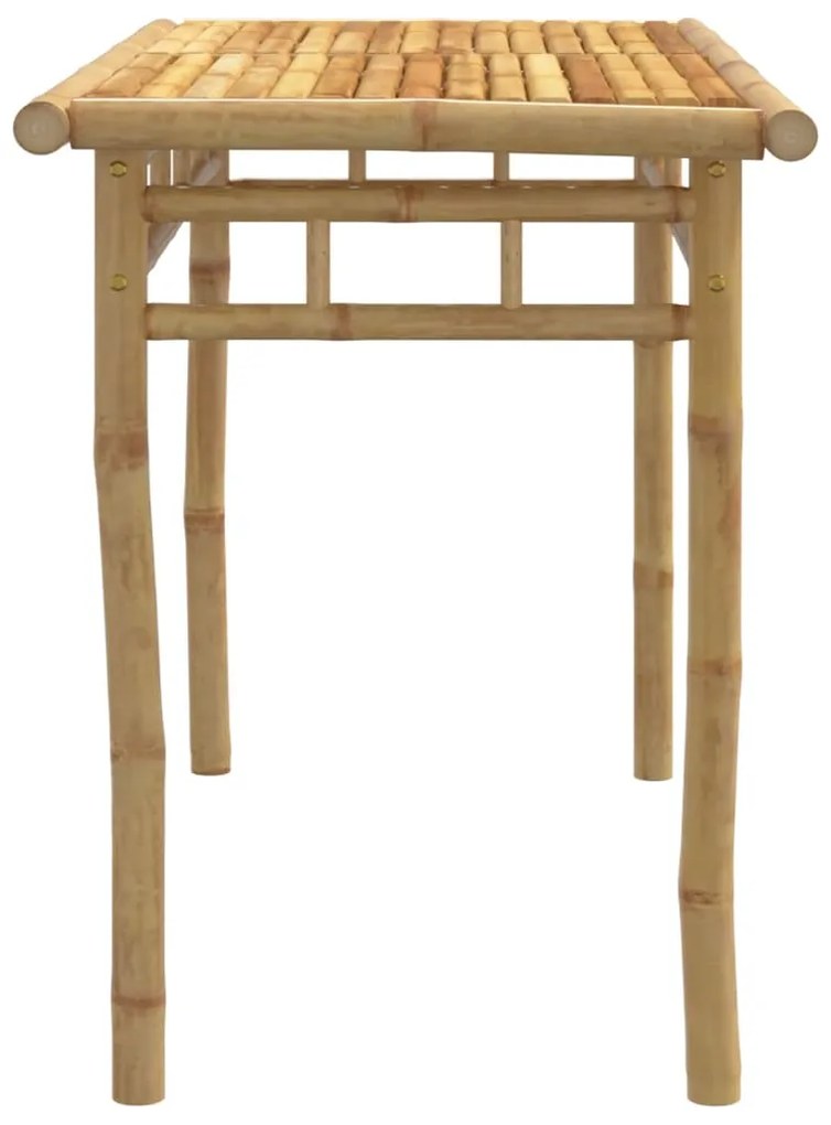 Mesa de jantar para jardim 110x55x75 cm bambu