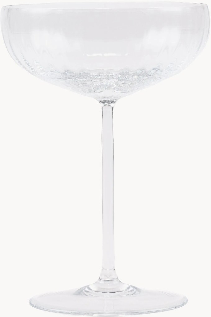 Taças de champanhe artesanais Lyon, conjunto de 2