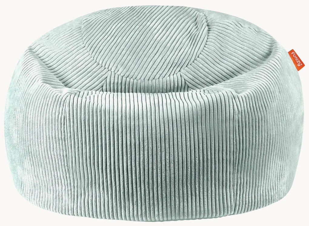 Pufe para crianças em bombazina artesanal Flora