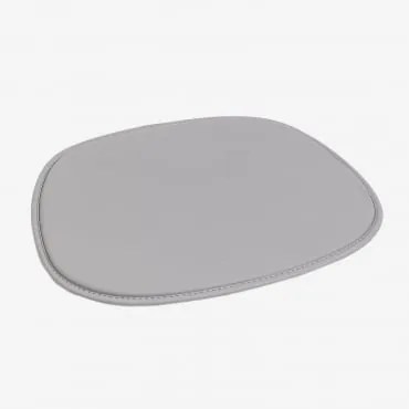 Almofada 39x34,5 Cm Para Cadeira Em Polipele Scand Cinza - Sklum