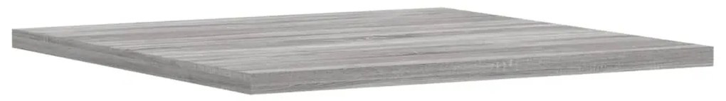 Prateleiras de parede 4pcs derivados de madeira cinzento sonoma