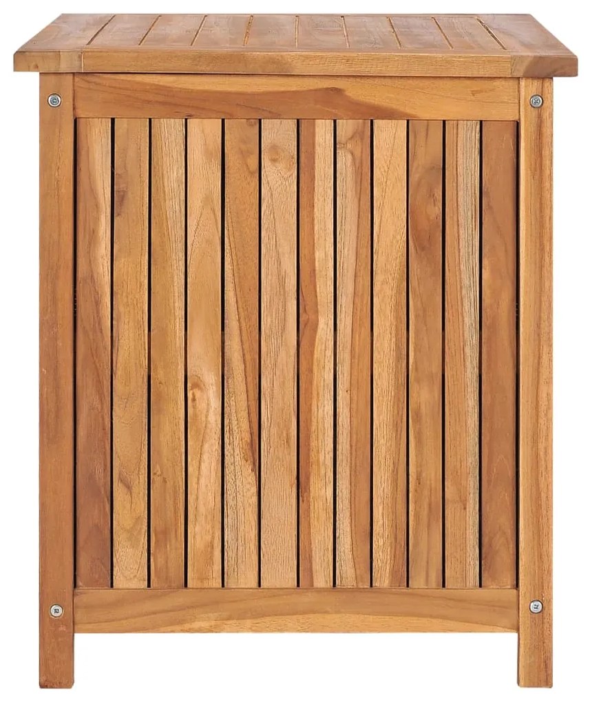 Caixa arrumação para jardim 60x50x58 cm madeira teca maciça