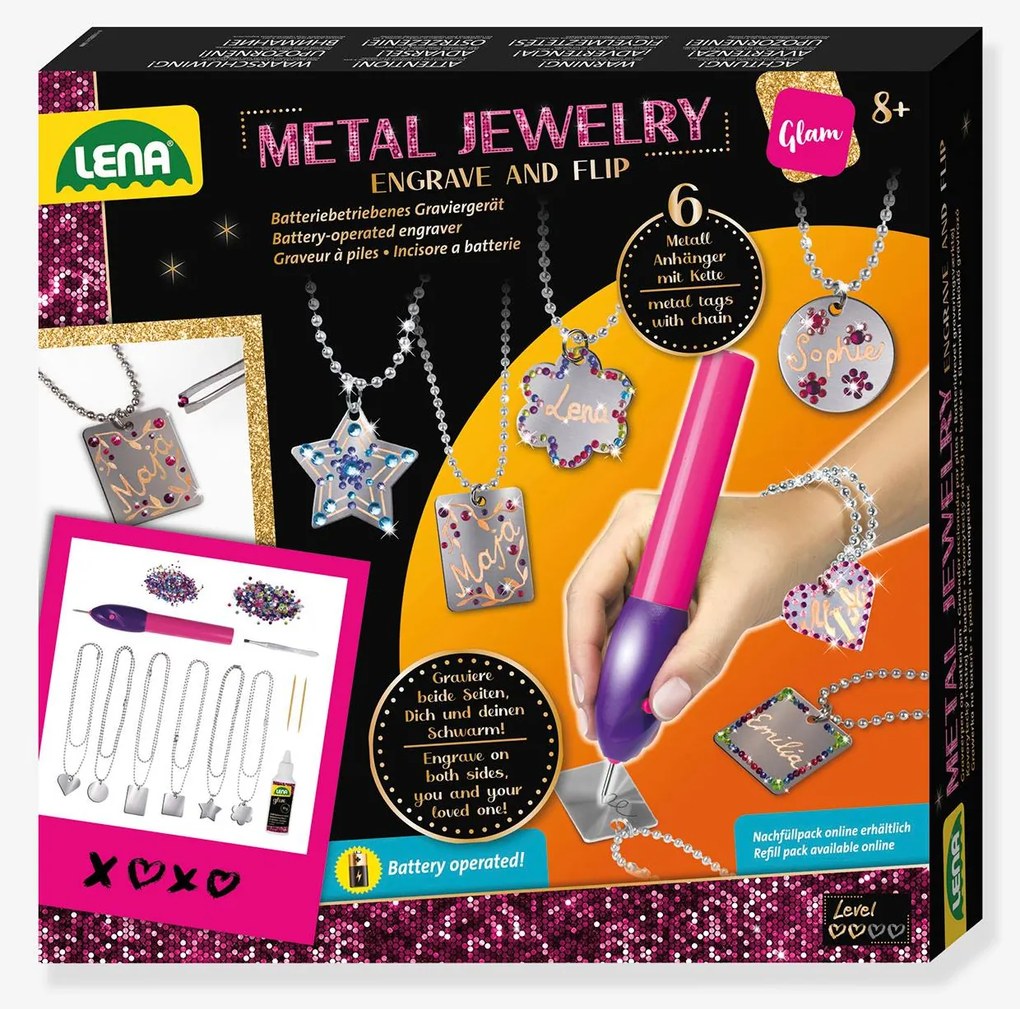 Conjunto Metal Jewelry LENA para crianças multicolor