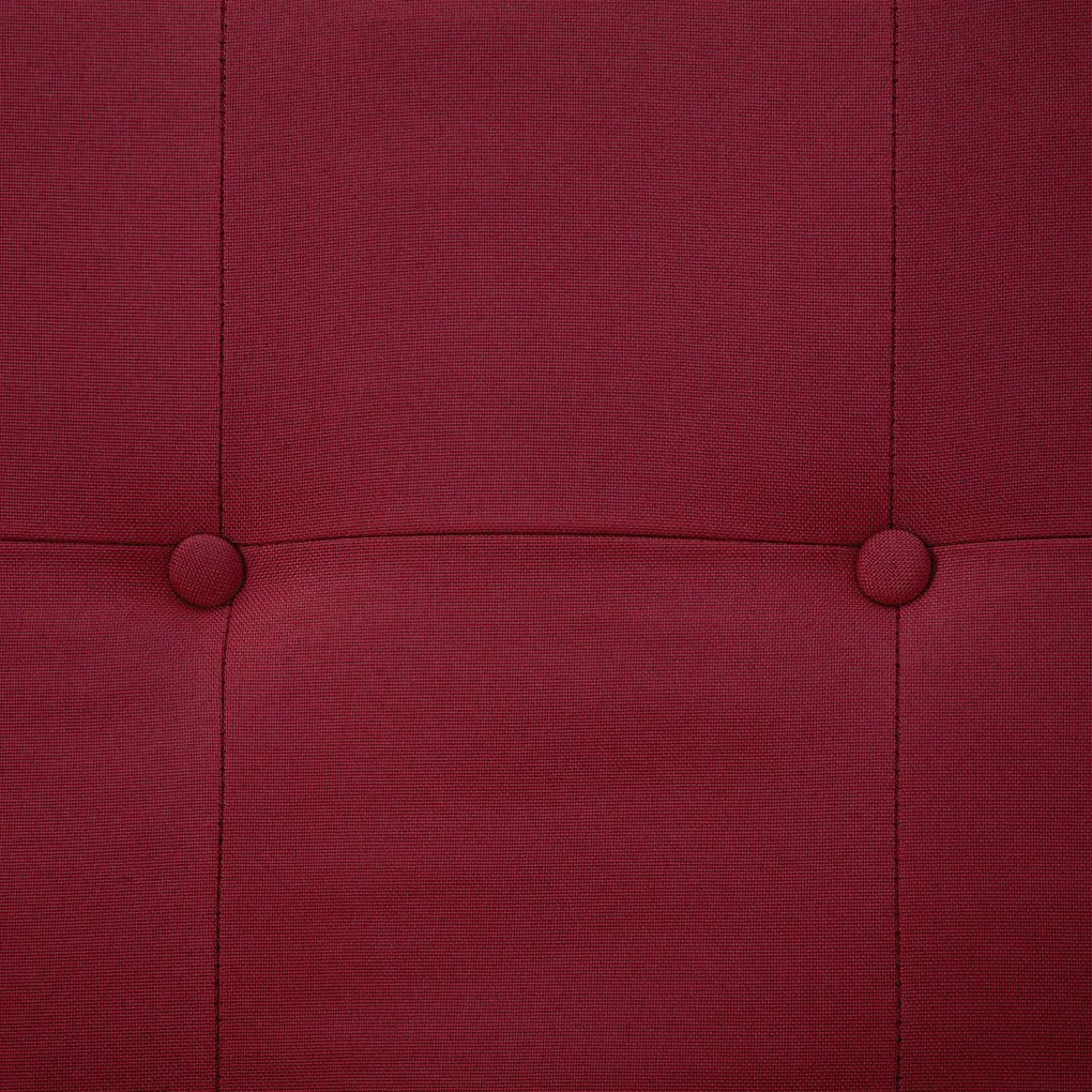 Sofá-Cama Luppin em Tecido - Vermelho Tinto - Design Moderno