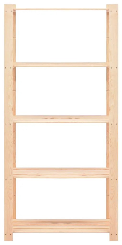 10 unidades arrumação 5 prateleiras 80x38x170cm pinho 250 kg