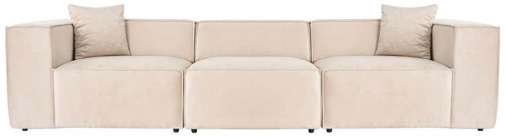 Sofá de 3 Lugares Lora – Creme – 303x108x65 cm