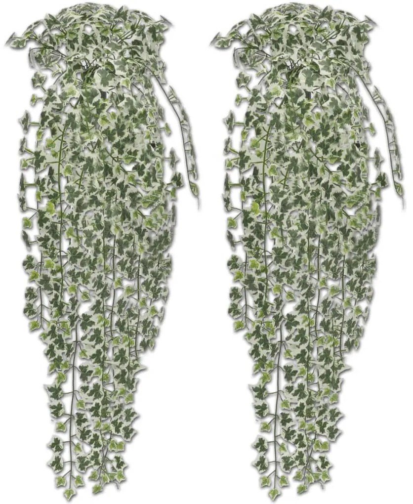 Conjunto 2 trepadeiras hera artificiais variegadas 90 cm