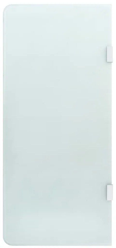 vidaXL Divisória privacidade p/ urinol parede 90x40 cm vidro temperado