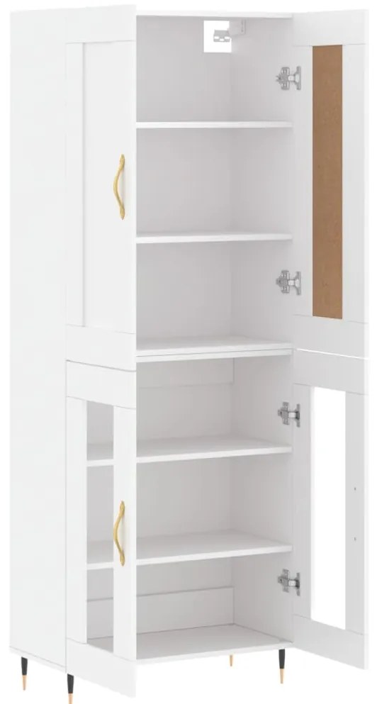 Armário alto 69,5x34x180 cm derivados de madeira branco