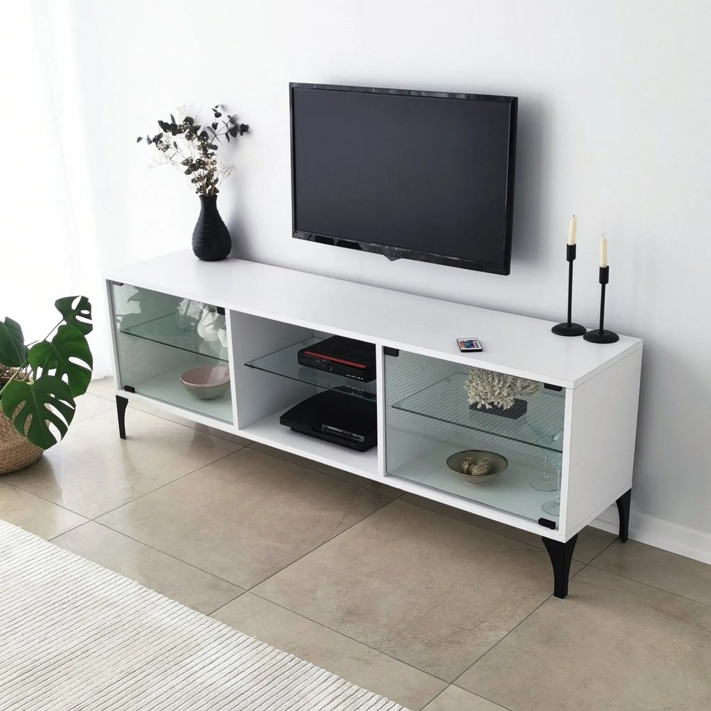 Móvel TV Tokyo – Branco – 160 cm x 55 cm x 35 cm