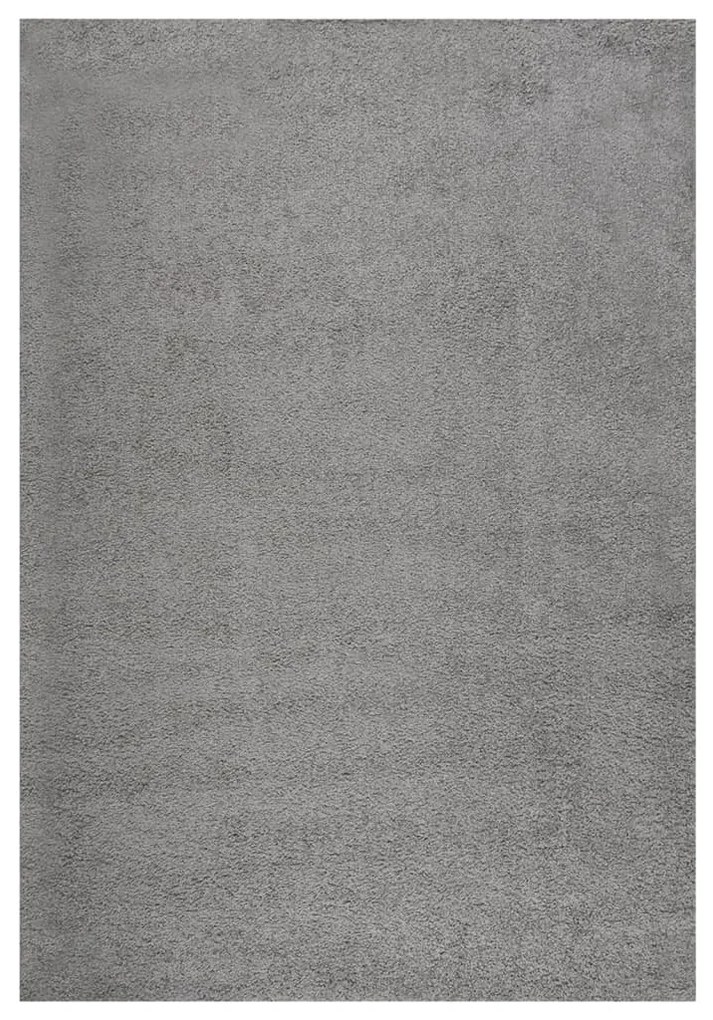 vidaXL Tapete shaggy de pelo alto 160x230 cm cinza