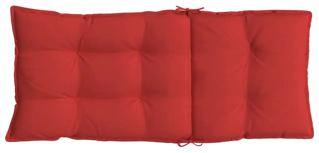 Almofadões p/ cadeira encosto alto 6 pcs tecido oxford vermelho