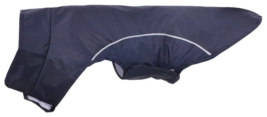 Capa de chuva para cães com tiras reflectoras azul-marinho XXS
