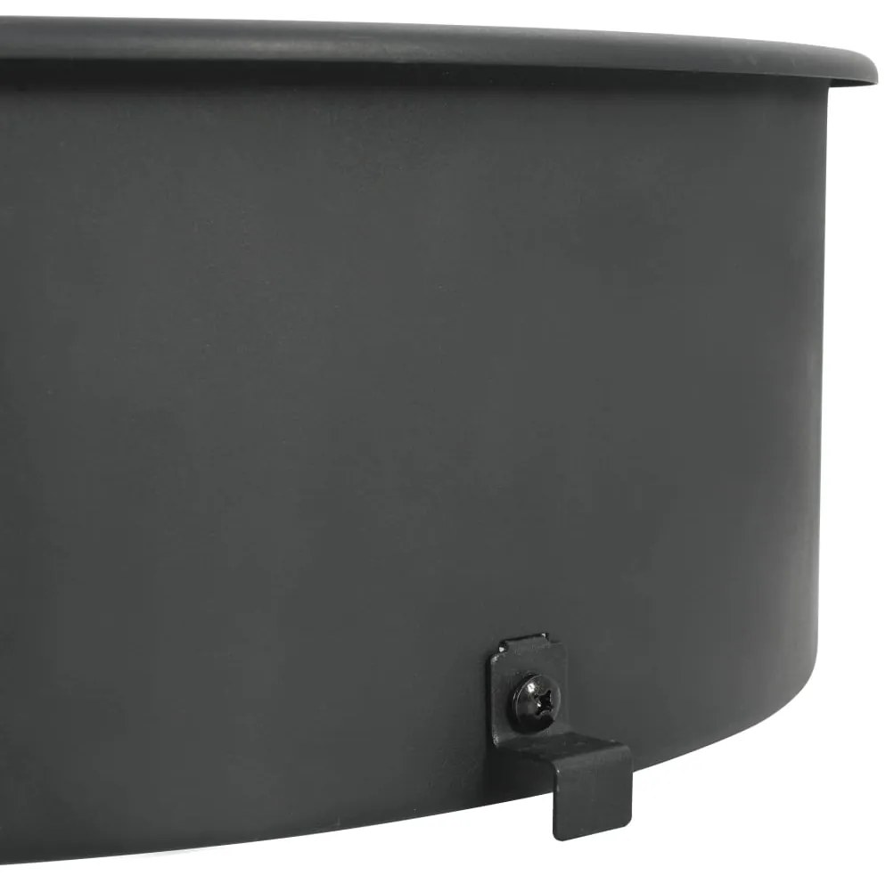 Conjunto espeto giratório para churrasqueira 57 cm preto