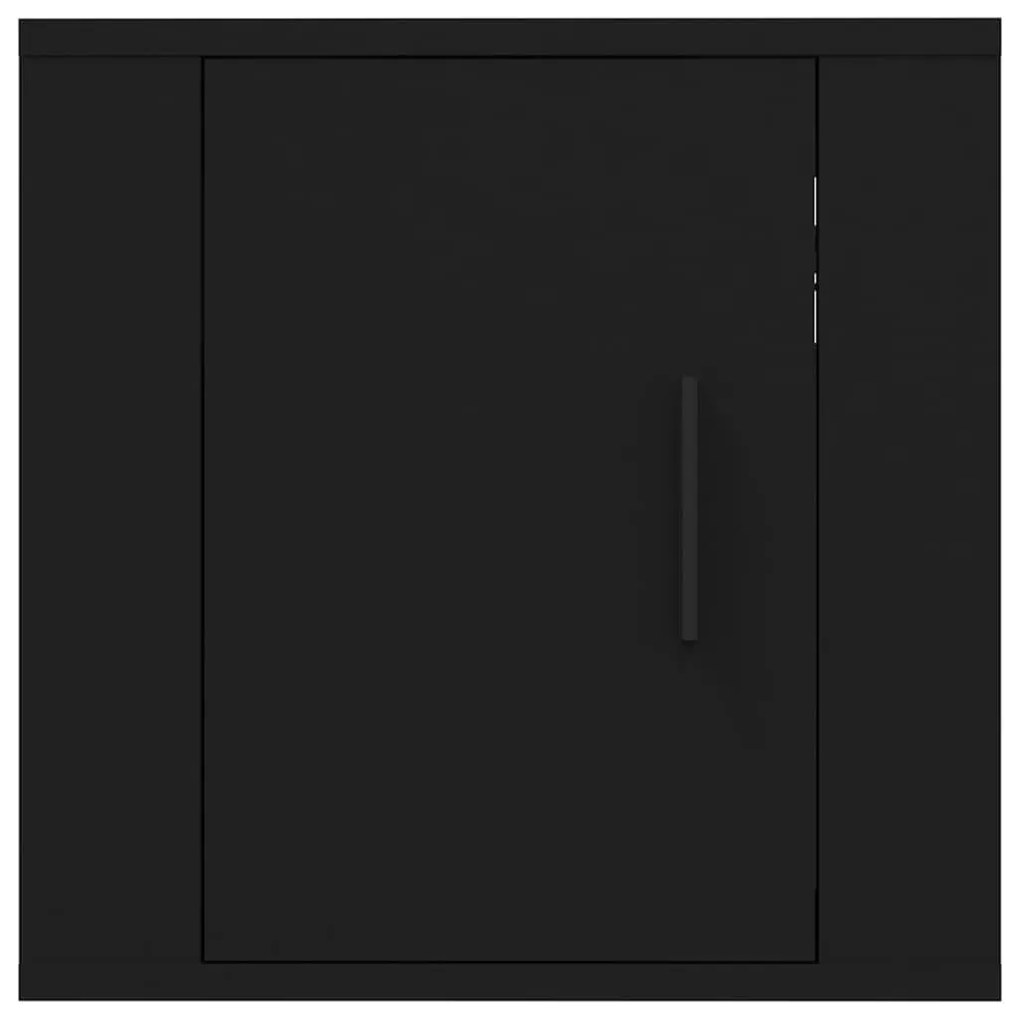 Móveis de TV de parede 2 pcs 40x34,5x40 cm preto