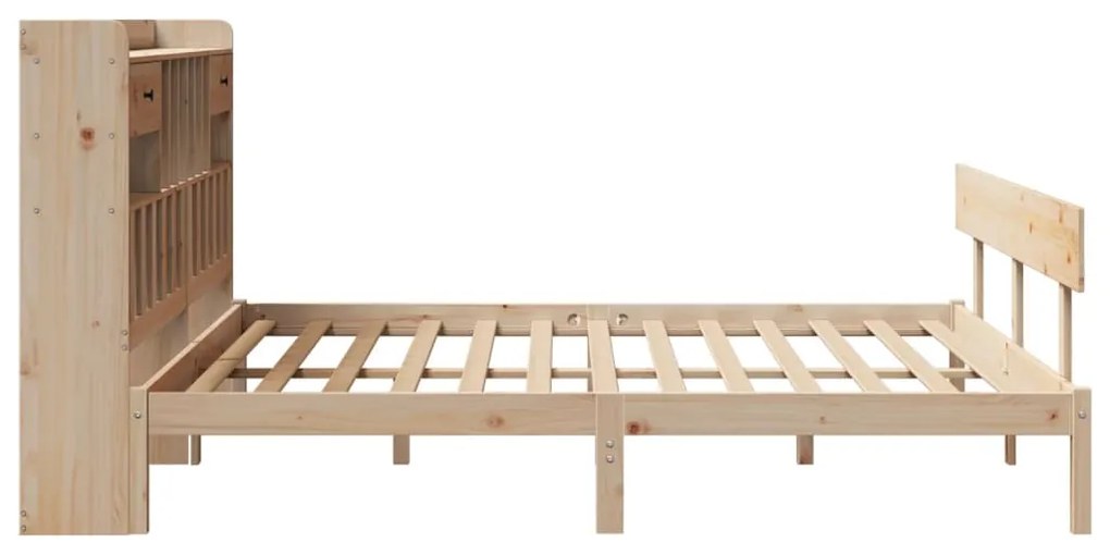 Cama com estante sem colchão 180x200 cm pinho maciço