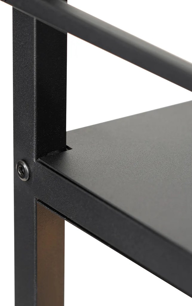 Candeeiro de pé industrial inteligente preto com Wi-Fi G95 - Cage Rack