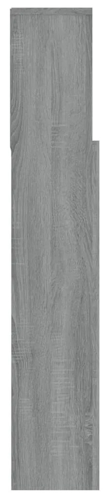 Armário de cabeceira 120x19x103,5 cm sonoma cinzento