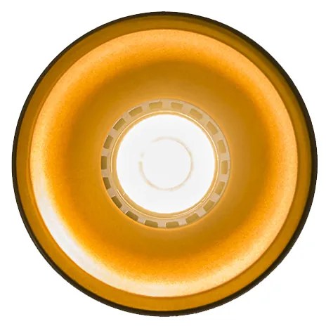 Foco inteligente preto com dourado incluindo fonte de luz WiFi GU10 - Deep