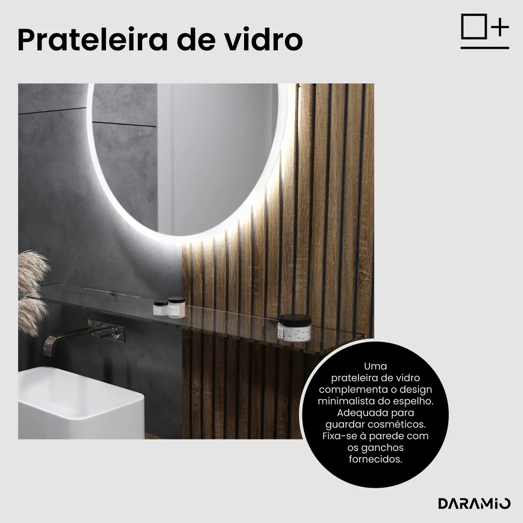 Espelho redondo com luz E1