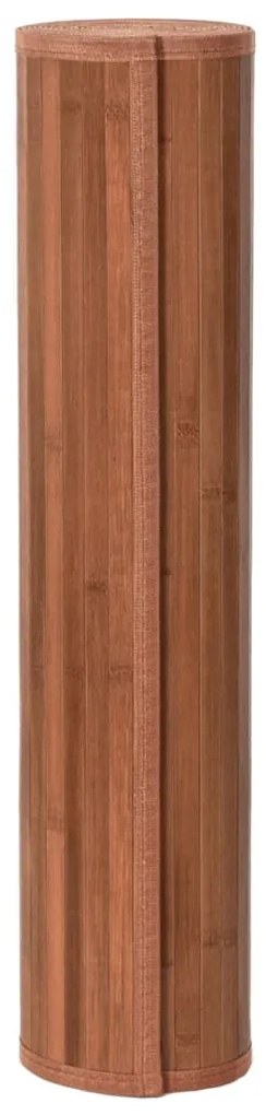 Tapete retangular 80x400 cm bambu castanho