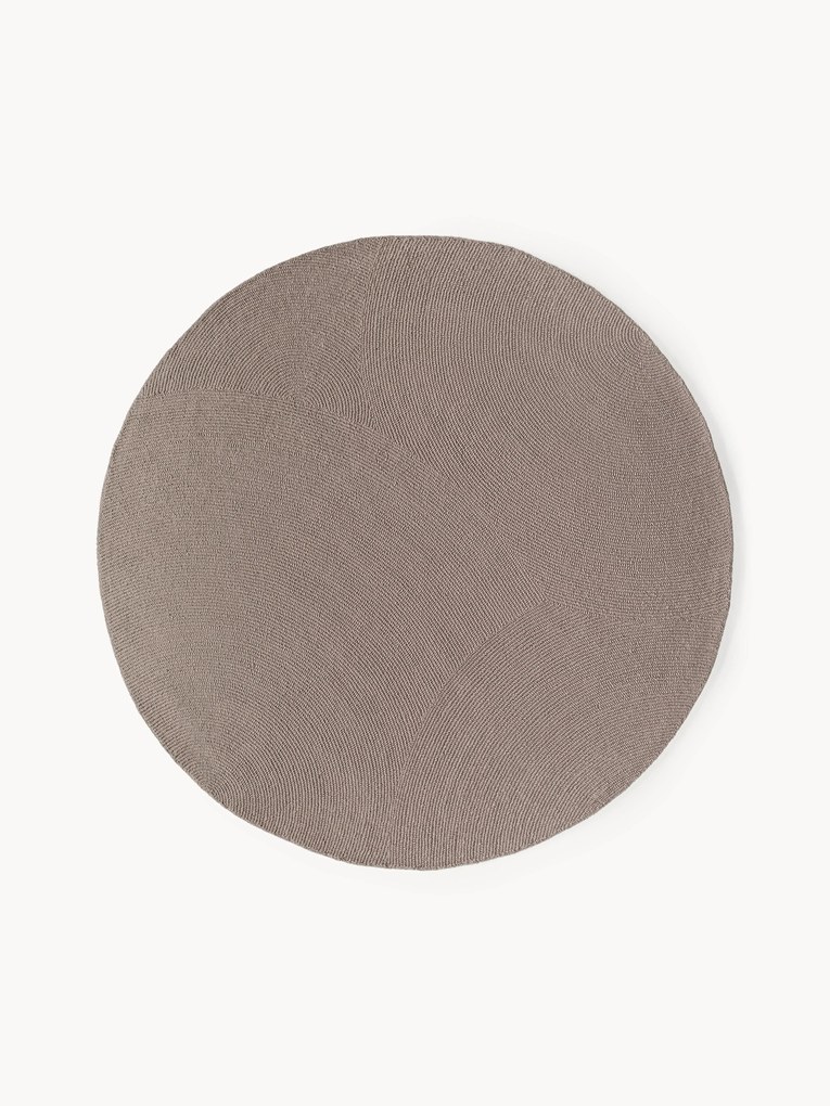 Tapete redondo em lã artesanal Eleni
