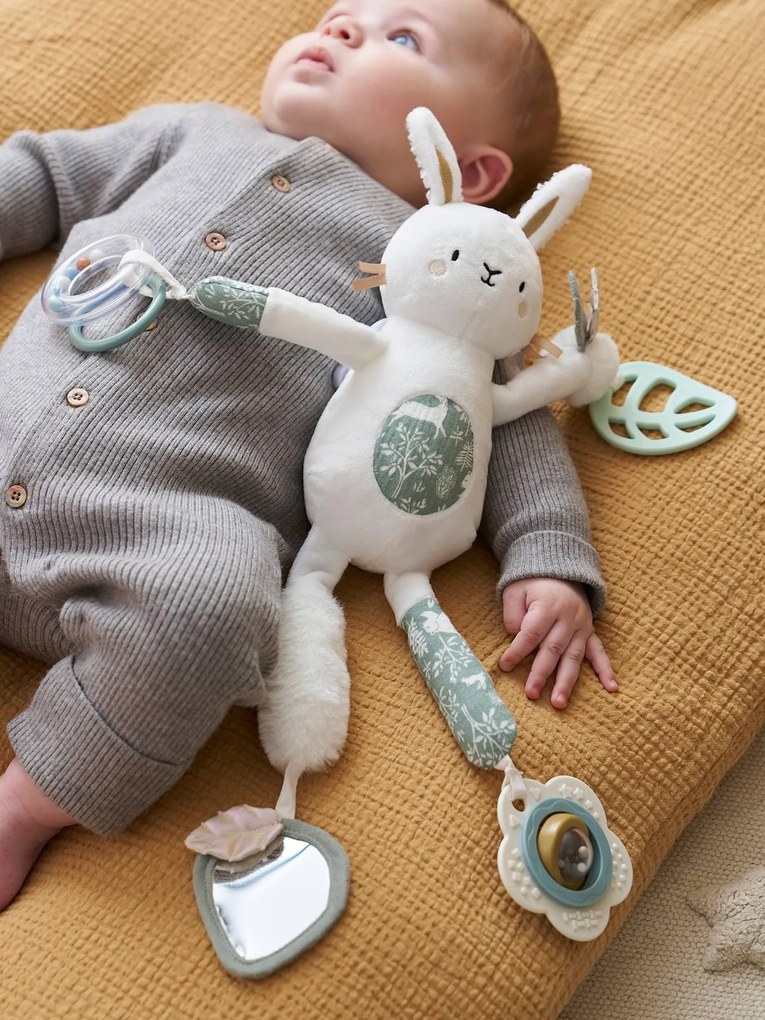 Pequeno peluche de atividades coelho DANS LES BOIS   branco