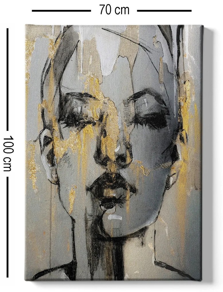 Pintura Decorativa em Tela 1286909035 – Multicolor – 70 x 100 cm