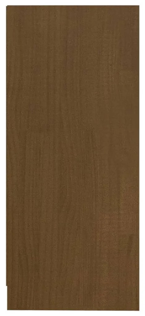Armário de apoio 35,5x33,5x76 cm pinho maciço castanho mel