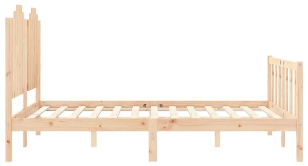 Cama sem colchão 140x190 cm madeira de pinho maciça