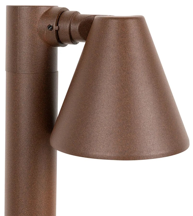 Candeeiro de exterior moderno castanho ferrugem 60 cm IP44 ajustável - Ciara Moderno