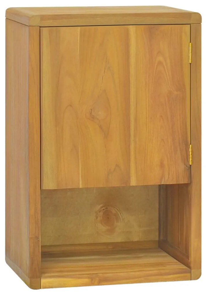 338245 vidaXL Armário de parede p/ casa de banho 45x30x70 cm teca maciça