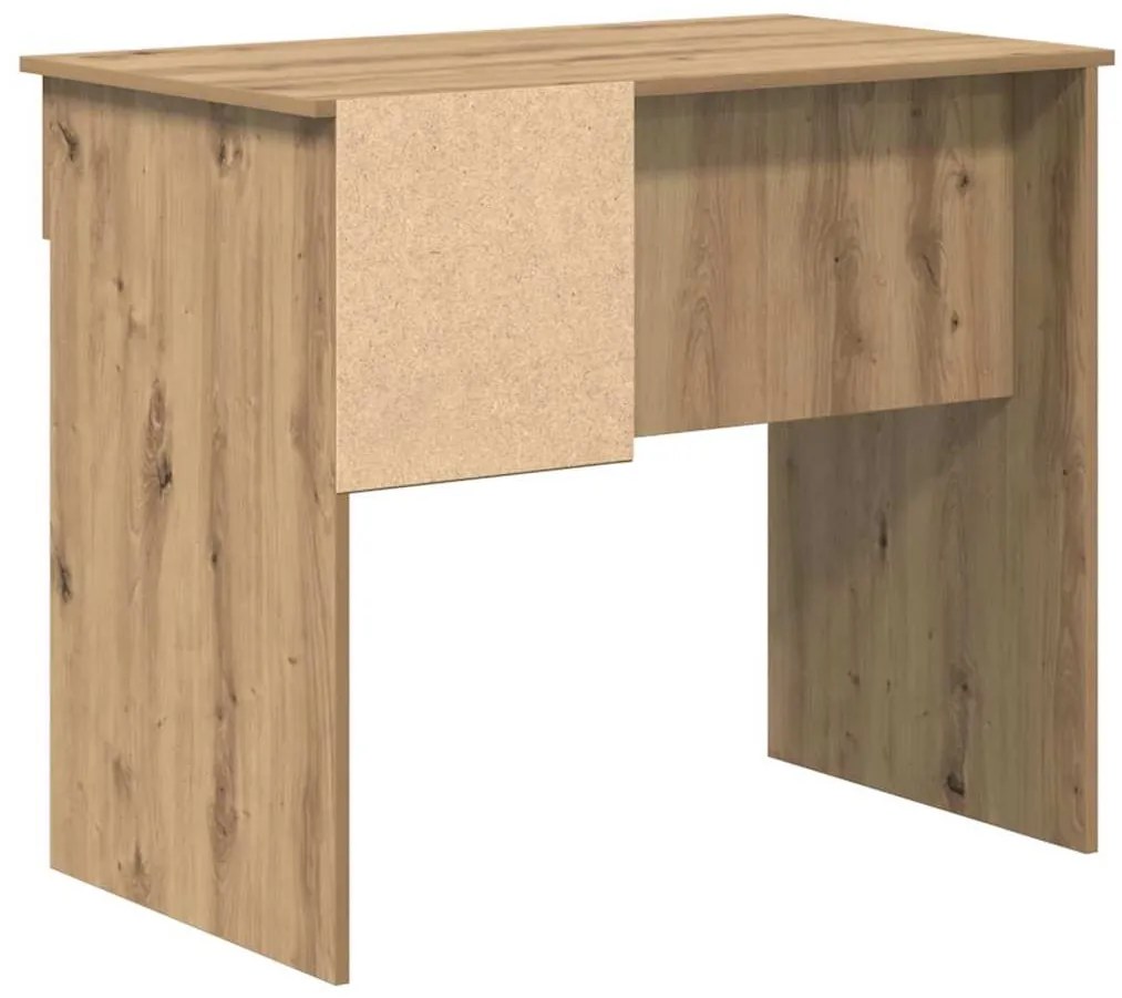 Mesa com Armazenamento Carvalho Artesanal 90x49,5x75 cm Madeira de Eng