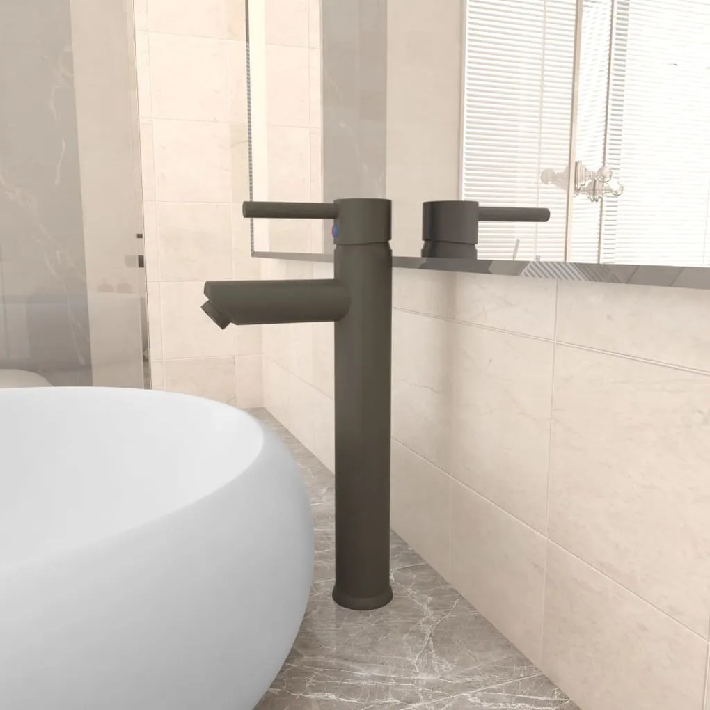 Torneira Timón de Lavatório - Cinzento - Design Nórdico