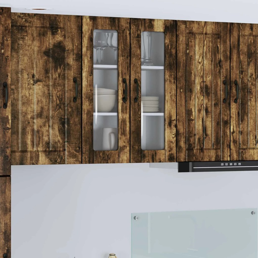 vidaXL Armário de Cozinha Carvalho Defumado 60 x 31 x 80 cm