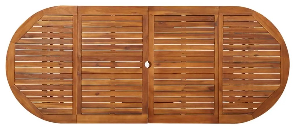 Mesa de jantar p/ jardim 220x90x75 cm madeira de acácia maciça