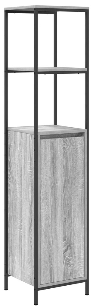 Conjunto de Móveis para a Casa de Banho 5 Peças vidaXL Cinza Sonoma em